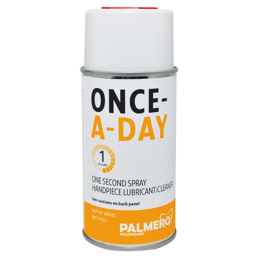 Palmero Once-A-Day One Second Spray Handpiece Lubricant/Cleaner, 8.8 oz Aerosol Can with Extension Tube, 702 thumbnail 9