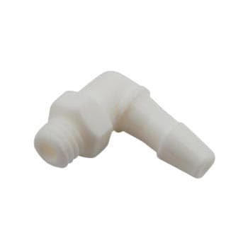 DCI Barb Elbow, 10-32 Male x 1/8" Barb, Plastic, 10/Pk, 0081 thumbnail 2