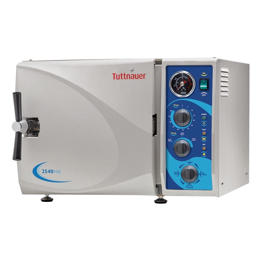 Tuttnauer 2540MK Kwiklave Manual Autoclave, 230V, 10" x 19" Chamber, 6 Gallon, 4 Trays thumbnail 5