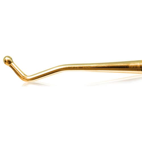 American Eagle Instruments Burnisher 26-30 Ball/Football, Double End, Titanium Nitride, 1/4" Stainless Steel Handle, Posterior, AEB26-30BFTN thumbnail 5