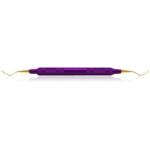XP SQUARED Technology Universal Curette Barnhart #1/2, Narrow Blade, EagleLite Resin Handle, Purple, Double End, AECB1-2XPX thumbnail 9