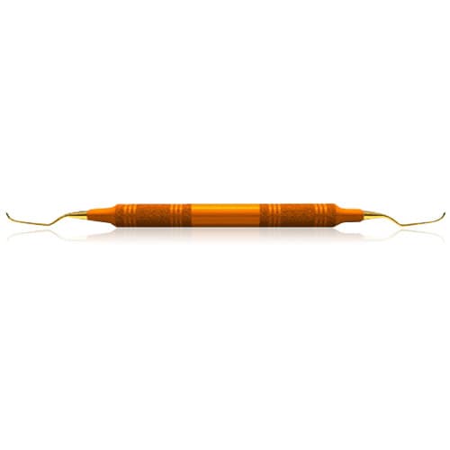 XP® SQUARED Technology Universal Curette Columbia 2L-2R, Longer Shank, Anterior, Orange, Double-End, EagleLite Handle, 1/Pkg thumbnail 3