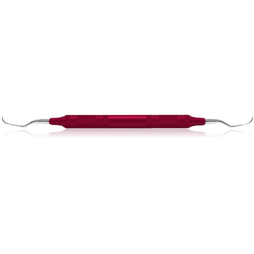 American Eagle Instruments Universal Curette #1-2 Langer, Posterior Mesial/Distal, Double End, EagleLite Resin Handle, 3/8", Red, 1/Pk, AECL1-2X thumbnail 10