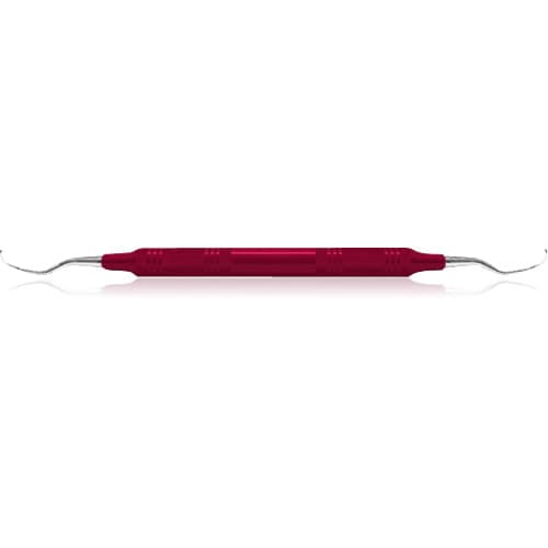 American Eagle Instruments Langer #3/4 Universal Curette, Double End, EagleLite™ Red Resin Handle, Stainless Steel, AECL3-4X thumbnail 5