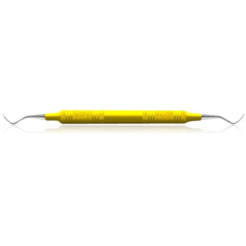 American Eagle McCall 13-14S Universal Curette, Posterior Sharp Point, Double-Ended, EagleLite Resin Handle, 3/8", Yellow, 1/Pk, AECM13-14SX thumbnail 6