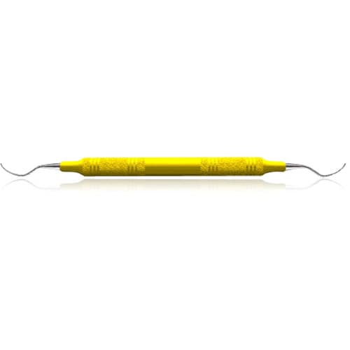 American Eagle McCall 13-14 (3/8) Universal Curette, Double End, EagleLite Resin Yellow Handle, AECM13-14X thumbnail 5
