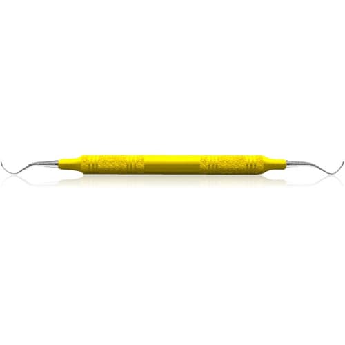 American Eagle Instruments Universal Curette, #3-4 Rules, Smallest Posterior, Double-End, EagleLite Resin Handle, 3/8", Yellow, 1/Pk, AECR3-4X thumbnail 6