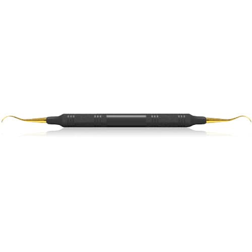 XP® SQUARED Technology Universal Curette Younger Good 7-8, Small Curved Blade, 3/8" Black Handle, Each thumbnail 3