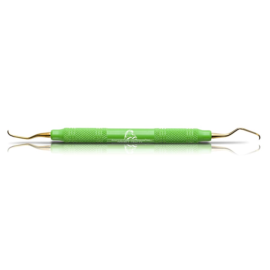 American Eagle XP® SQUARED Technology Double-Gracey Mini Anterior, Green, EagleLite Handle, 1/Pkg, AEDGMAXPXE thumbnail 3