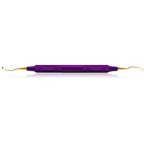 American Eagle Instruments Gracey 1-2 XP Squared Technology Curette, Purple EagleLite Resin Handle, Anterior, Standard Blade, AEG1-2XPX thumbnail 9