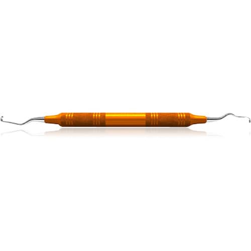 American Eagle Standard Gracey Curette #15-16, Posterior Mesial, EagleLite Resin Handle, 3/8", Orange, Double-Ended, 1/Pk, AEG15-16X thumbnail 6