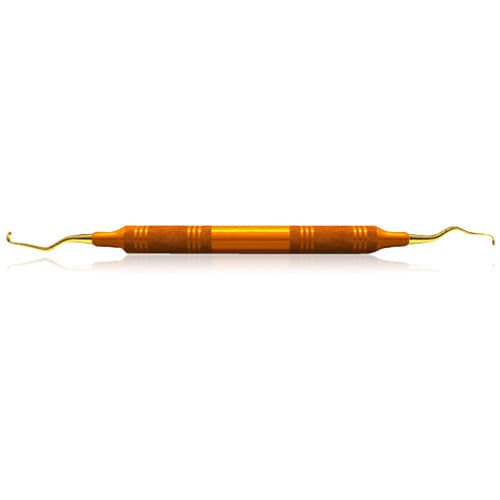 American Eagle XP® SQUARED Technology Gracey Standard 15-16 Posterior Mesial Curette, Orange Resin Handle, Double-Ended, 3/8" thumbnail 3