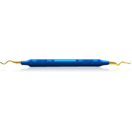 American Eagle XP® SQUARED Technology Gracey Standard 17-18 Posterior Distal Curette, Blue Resin Handle, 3/8", Double End, AEG17-18XPXE thumbnail 3