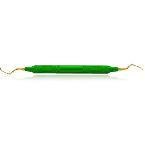 American Eagle XP® SQUARED Technology Gracey Standard 7-8 Curette, Premolars/Molars, Green, Double End, 3/8" Handle, EagleLite Resin, AEG7-8XPXE thumbnail 3