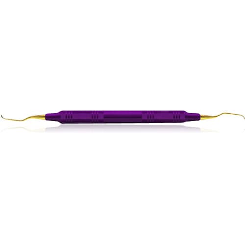 XP® SQUARED Technology Gracey Access 1-2 Anterior Curette, 3/8" Handle, Purple, Double End, AEGA1-2XPXE thumbnail 3