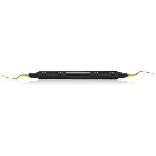 XP SQUARED Technology Access Curette #3/4 Gracey +3, EagleLite Resin Handle, Anterior, Double End, Black thumbnail 2