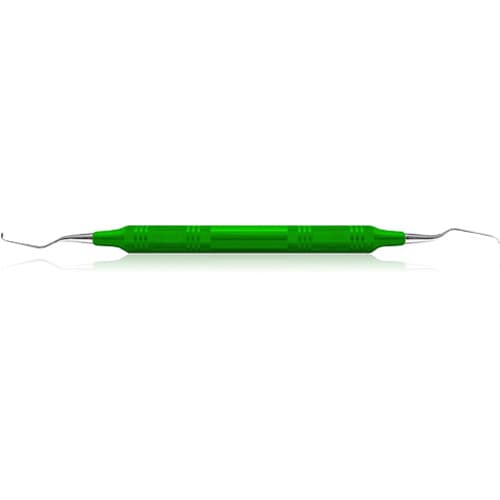American Eagle Gracey +3 Access Curette #7/8, Double End, EagleLite Resin Handle, Green, AEGA7-8X thumbnail 4