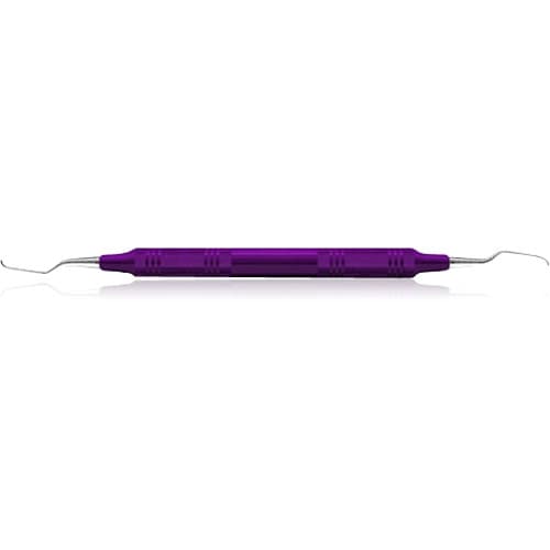 American Eagle Gracey +3 Deep Pocket Curette #1/2, Double End, EagleLite Resin Handle, Purple, AEGDP1-2X thumbnail 4