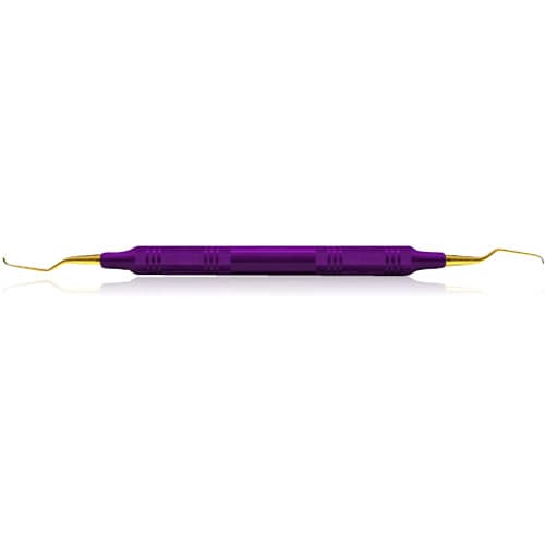XP SQUARED Technology Gracey Deep Pocket Curette #1/2 +3, Double End, Purple EagleLite Resin Handle, Anterior thumbnail 9