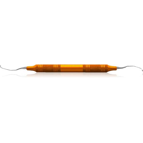 American Eagle Instruments Gracey +3 Deep Pocket Curette 11/12, EagleLite Resin Handle, 3/8" Diameter, Orange, Double-Ended, AEGDP11-12X thumbnail 5