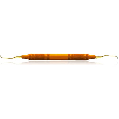 American Eagle XP® SQUARED Technology Gracey +3 Deep Pocket Curette 15-16, Double-Ended, Orange Resin Handle, AEGDP15-16XPXE thumbnail 3