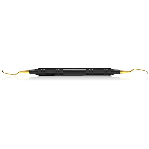 XP SQUARED Technology Gracey Deep Pocket 3/4 +3 Curette, Double End, Black EagleLite Resin Handle, Anterior, AEGDP3-4XPX thumbnail 2