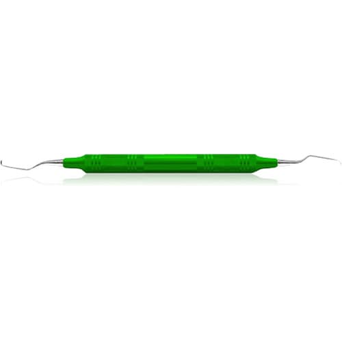 American Eagle Instruments Gracey +3 Deep Pocket Curette 7/8, Double End, EagleLite Resin Handle, Green, AEGDP7-8X thumbnail 4