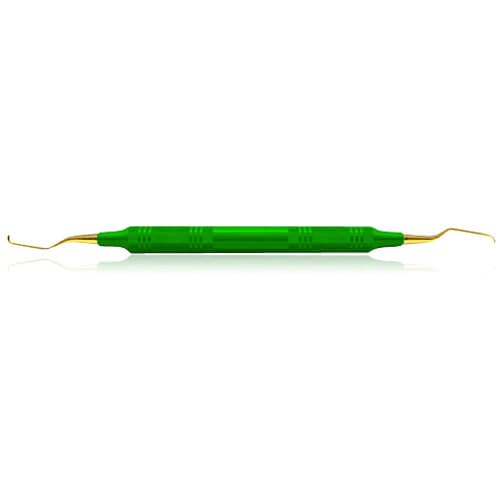 XP® SQUARED Technology Gracey +3 Deep Pocket 7-8 Curette, Green, 3/8" Handle, Double End, AEGDP7-8XPXE thumbnail 3