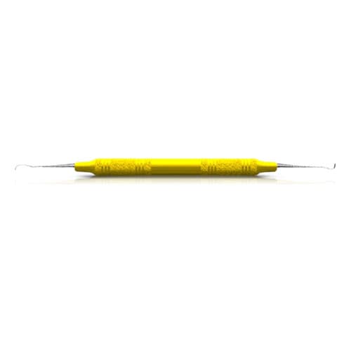 American Eagle Sickle Scaler, #204SD, Double-Ended, Posterior Distal, EagleLite Resin Handle, 3/8", Yellow, 1/Pk, AES204SDX thumbnail 6