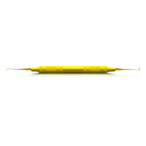 American Eagle XP® SQUARED Technology Scaler 204 SD, Posterior Distal, Double End, Yellow Resin Handle, 3/8" thumbnail 3