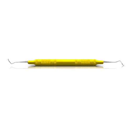 American Eagle Instruments Sickle Scaler, #204S, Double-Ended, Posterior, EagleLite Resin Handle, 3/8", Yellow, 1/Pk, AES204SX thumbnail 5