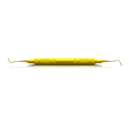 American Eagle XP® SQUARED Technology Scaler 204S, Posterior, Double End, Yellow Resin Handle, 3/8" thumbnail 3