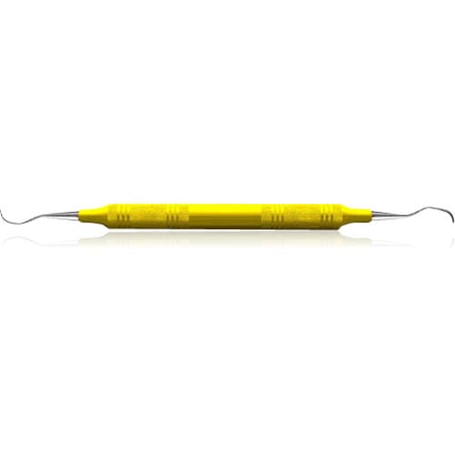 American Eagle Instruments Scaler 311-312 (3/8) Yellow, EagleLite Resin Handle, Double-Ended Sickle Scaler, AES311-312X thumbnail 4
