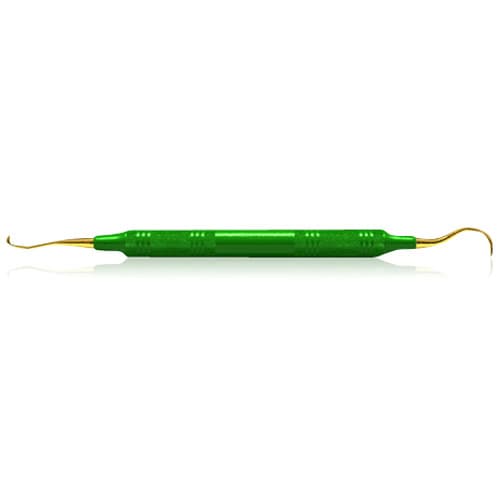 XP SQUARED Technology Scaler J3/U15, EagleLite Resin Handle, Anterior, Green, Double End, AESJ3-U15XPX thumbnail 2