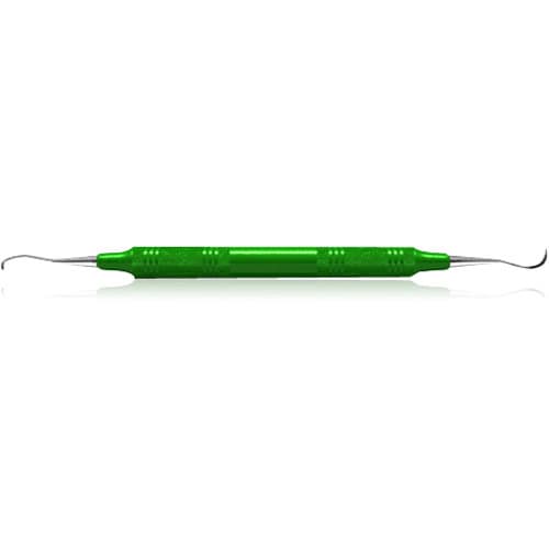 American Eagle Instruments Sickle Scaler, Jacquette 3-U5, Double End, Stainless Steel, EagleLite Resin Handle, Green, AESJ3-U5X thumbnail 5
