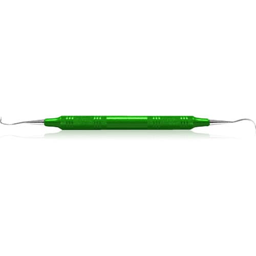 American Eagle Instruments Sickle Scaler J4/U5, Double End, Stainless Steel, EagleLite Resin Handle, Green, 1/Pkg, AESJ4-U5X thumbnail 4