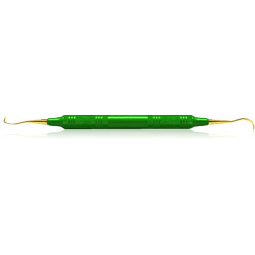 XP SQUARED Technology Scaler J4/U5, EagleLite Resin Handle, Anterior, Green, Double End thumbnail 2