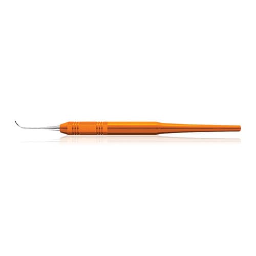 American Eagle Instruments Sickle Scaler, Single-End, #128 Nebraska, Anterior, EagleLite Resin Handle, 3/8", Orange, 1/Pk, AESN128X thumbnail 6