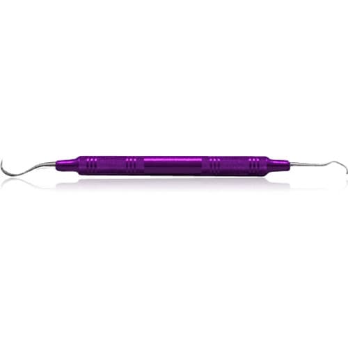 American Eagle U15-30 Sickle Scaler, Double End, Jacquette/Towner, EagleLite Resin Handle, Purple, Stainless Steel, AESU15-30X thumbnail 5
