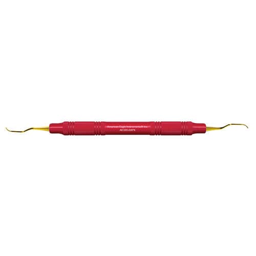American Eagle Instruments Barnhart 5-6 XP Sharpen-Free Curette, Double End, 3/8" EagleLite Red Resin Handle, AECB5-6XPX thumbnail 12