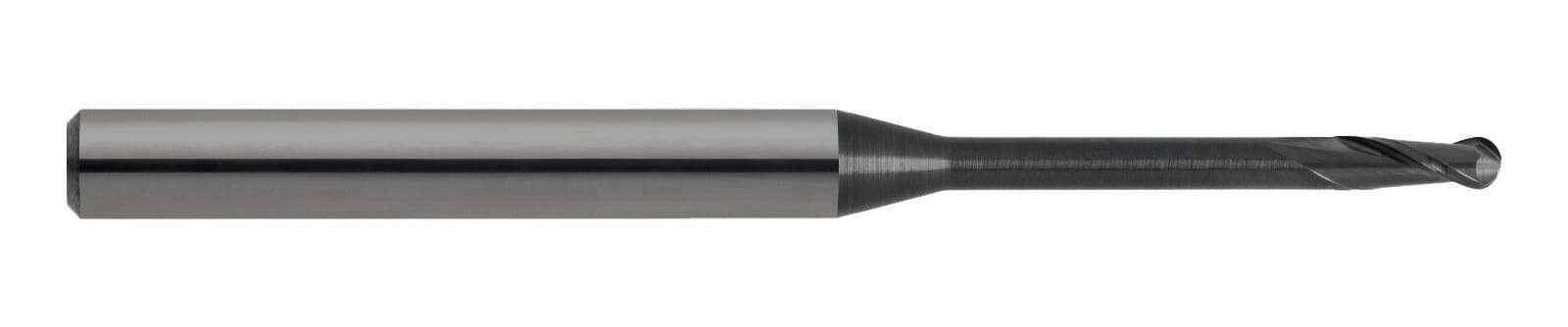 DuraDi Diamond Coated Ball CAD/CAM Carbide Roland End Mill, 2mm, 1/Pk, SSWROL-204050-20-02 thumbnail 7