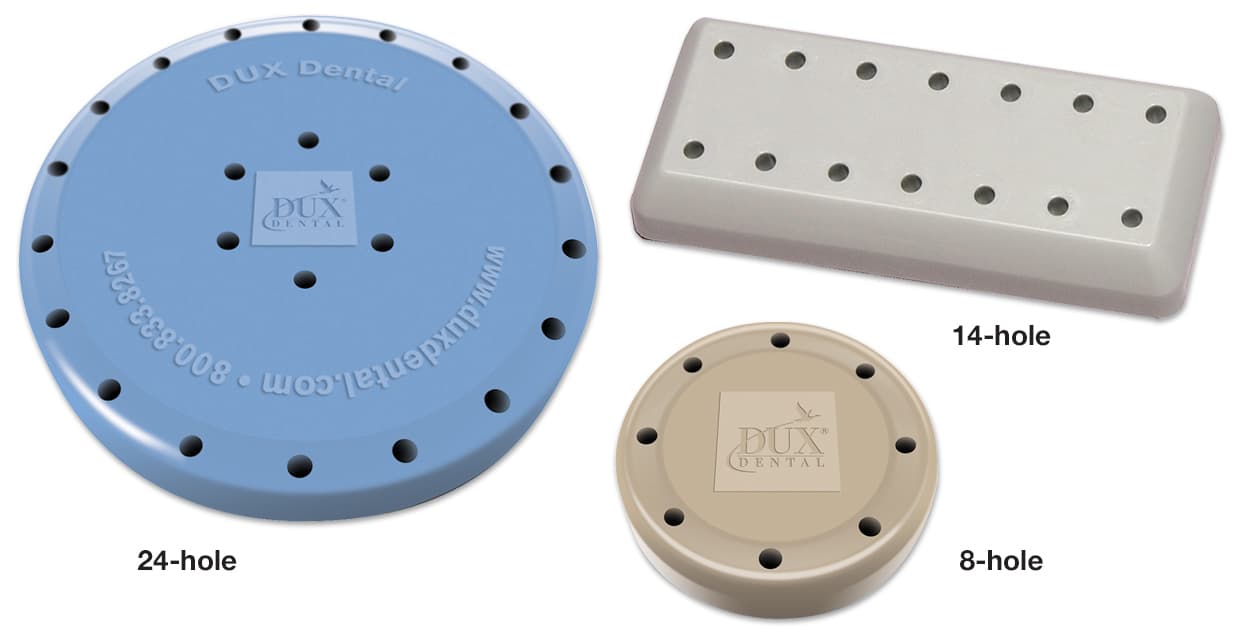 Kerr Magnetic Bur Block, Teal, 24-Hole, Round, Autoclavable, #31012DX thumbnail 5