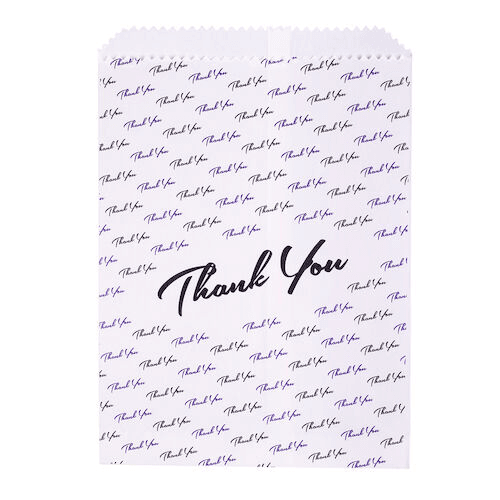 Sherman Specialty Paper Scatter Bags, Thank You Tooth Design, 7.5" x 10", 100/Pkg, S8632 thumbnail 6