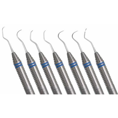Nordent DuraLite ColorRings Double-Ended Color Coded Periodontal Probe, Left-Right Offset (3-6-9-12 mm), N136 thumbnail 2
