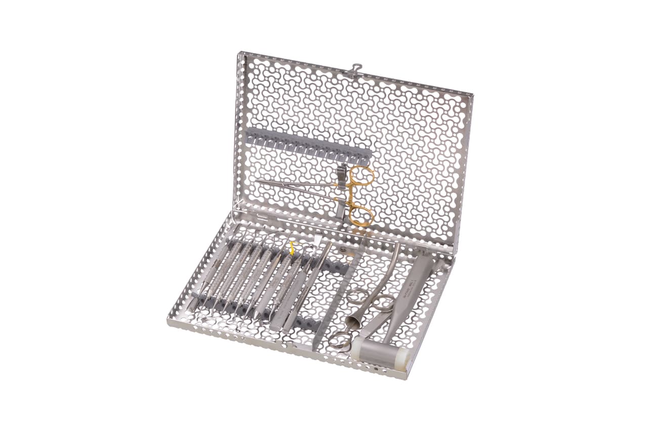 Hu-Friedy IMS Infinity Series 12-Instrument Cassette with Accessory Area, Gray, 11" x 1.25" x 8", IMN4121 thumbnail 5