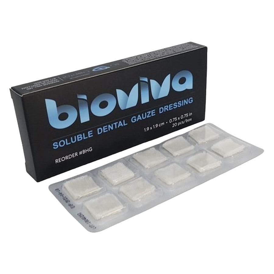 Bioviva Hemostatic Gauze Dressing, 20/Box (BHG) - 3D Dental - bioviva Hemostatic Gauze Dressing by 3D Dental - Image 1