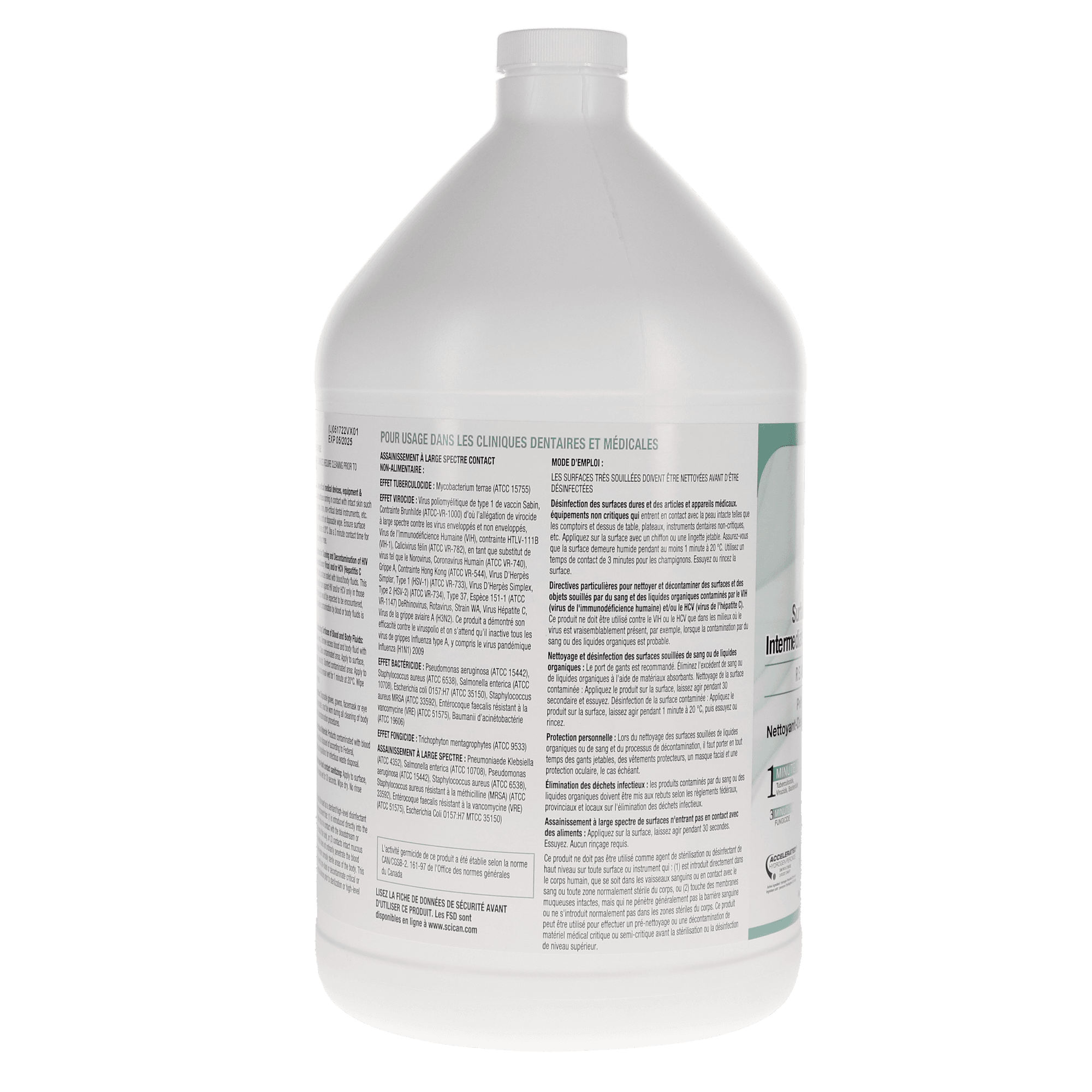 Optim 33TB Disinfectant Liquid, 4 L Bottle, Aloe Scent, 1/Pk, SCI334X4-ALOE thumbnail 4