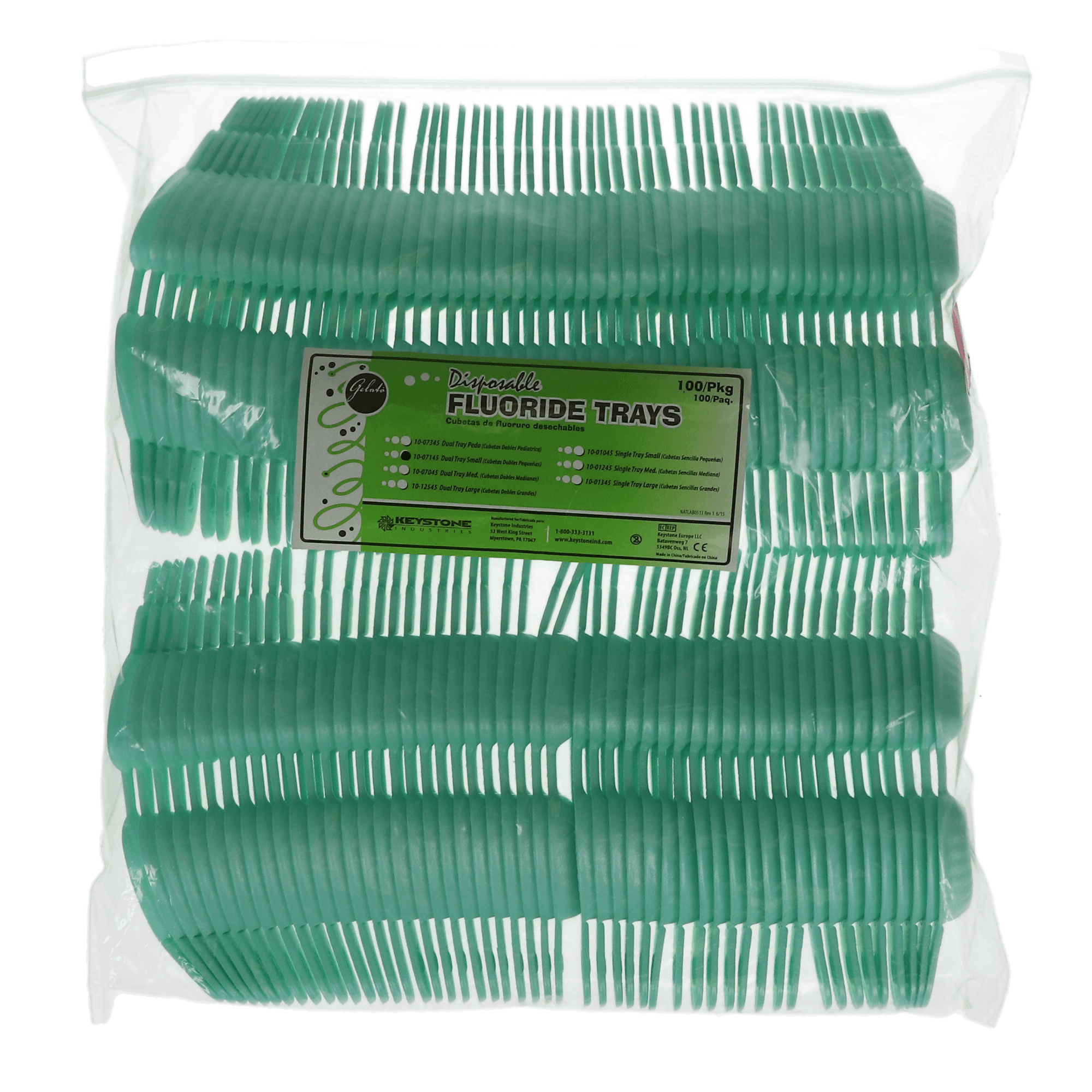 Fluoride Trays Foam Dual Arch, Small, Yellow, 100/Pk, PR401 thumbnail 4
