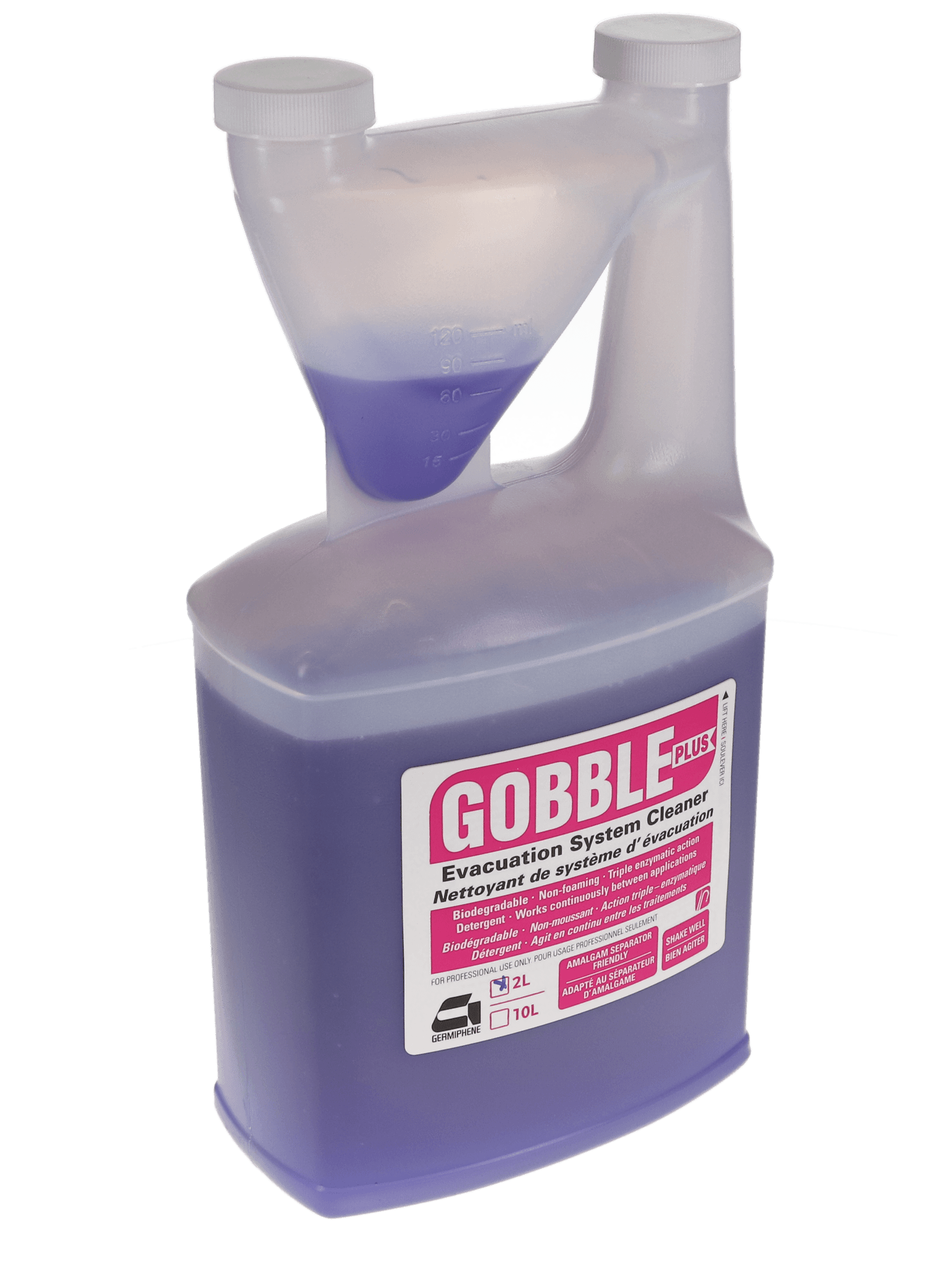 Gobble Plus Evacuation System Cleaner, 2 L Bottle, 1/Pk, GOB-AS thumbnail 2