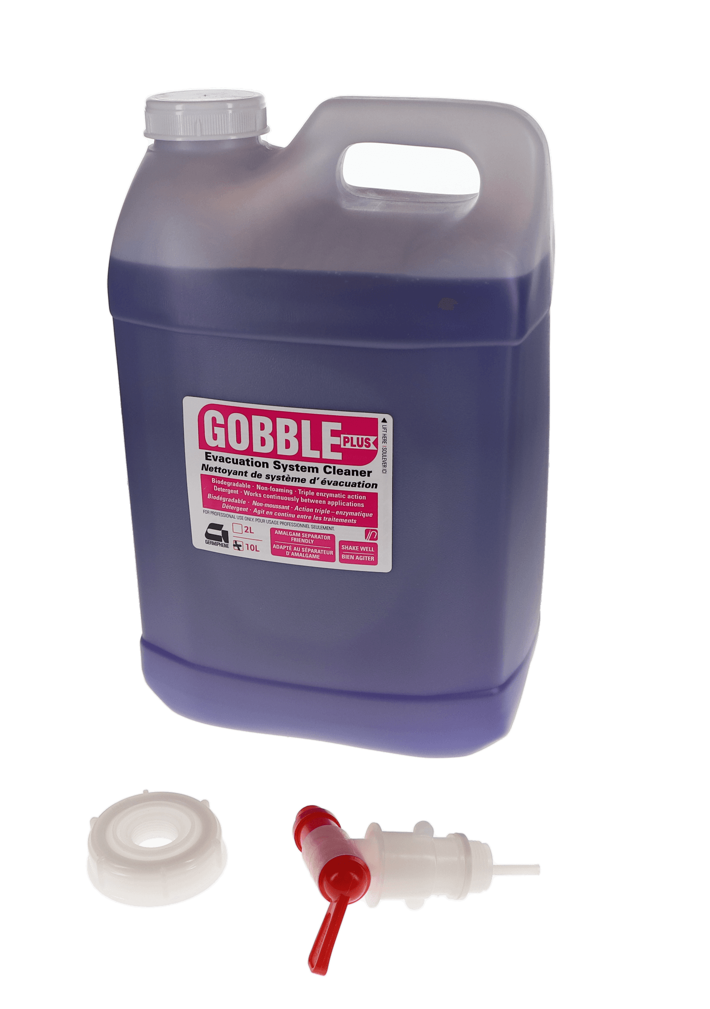 Gobble Plus Evacuation System Cleaner, Terra Pak, 10 L/Jug, 1/Pk, GOB-AS-TP thumbnail 4